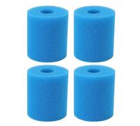 Segrehy Lot de 4 éponges de filtre de piscine réutilisables et lavables - Excellent effet de filtration - Absorption de graisse pour piscine
