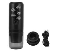 Segrehy Machine à café électrique Portable sans fil, Rechargeable, 17, capsules électriques à pression, pour l'extérieur et la maison (Noire)