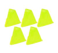 Segrehy Marqueur d'entraînement de Football Cônes de barrière de Football en Plastique Durable Couleur vive empilable Easy Carry for Sports Training Football Basketball Skating 5pcs (Jaune)
