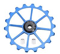 Segrehy Meijun 18t Vélo en céramique Céramique Portant en Aluminium en Alliage arrière dérailleur de poulie (Bleu)