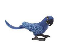 Segrehy Modèle d'ara Bleu véritable Jouet d'oiseau de Simulation de Perroquet Vif pour l'éducation précoce des Enfants décor matériau PVC sûr Non Toxique 4 Pouces