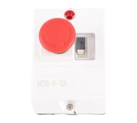 Segrehy Motor Protector Circuit Breaker, Emergency Stop Knob with Lamp, ABS Material, 6-10A, 230 240V, 400 415V, 500V, 690V, Industrial and Commercial Use