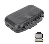 Segrehy Noir Portable Boîte D'appâts De Pêche Étanche Double Couche Mouche Leurre Cas De Stockage S'attaquer Accessoire