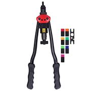 Segrehy Pistolet à Riveter Manuel en Acier Inoxydable à Double poignée avec Plusieurs Pointes et écrous pour pièces industrielles BT607