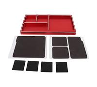 Segrehy Plateau à vis RC en Alliage d'aluminium avec Tampon magnétique, Outil de réparation RC, Disque à vis pour l'entretien extérieur (Rouge)