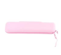 Segrehy Pochette à Crayons en Silicone, Mini Sac Souple et étanche à Fermeture éclair pour l'école, Les Voyages, Le Rangement de Maquillage, Sac à stylos en Silicone Durable 20 x 4,9 x (Rose (Petit))