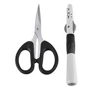 Segrehy Portable Manuel De Pêche Crochet Niveau Ligne Attache Outil Rapide Noeud Dispositif avec Ciseaux pour Pêcheurs en Acier Inoxydable ABS 13.6cm 5.4 Pouce