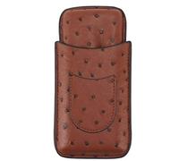 Segrehy Porte-Cigare en Cuir Marron, étui de Voyage à 3 Doigts pour Cadeaux d'anniversaire Portables