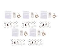 Segrehy Porte-clés empreinte de bébé, cadeaux de fête avec sacs en Organza, étiquettes de remerciement, corde pour fête prénatale, 24 ensembles