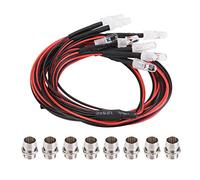 Segrehy RC Model Drift Car 8pcs 5 mm Lights Light Kit d'accessoire pour de meilleures performances d'éclairage dans l'obscurité