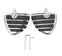 Segrehy Repose-pieds de moto antidérapants, pédales en alliage d'aluminium chromé pour modèles FXCW FXCWC FXS FXSB FXSBSE XL883N XL883L XR 1 paire