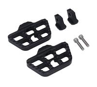 Segrehy Repose-pieds larges CNC en aluminium et acier inoxydable, 2 pièces, pédale de remplacement pour R18 2020 - 2022 (Noir)