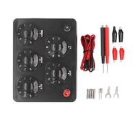 Segrehy Résistance Décadique Réglable 0-9999,9 Ohms, Boîtier de Résistance Variable de Précision, Matériau ABS avec Câbles de Connexion, pour Tests Électriques et Laboratoire 469 g