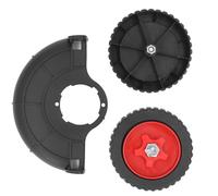 Segrehy Roue de support pour coupe-bordures, multifonctionnelle, portable, stable, conception sûre, matériau ABS, accessoire de roue auxiliaire pour coupe-bordures de soins de pelouse et de