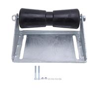 Segrehy Rouleaux de remorque de bateau avec support en acier galvanisé et caoutchouc - Kit d'assemblage pour chargement et lancement de bateaux, canoës, kayaks, bateaux de pêche (25,4 cm)