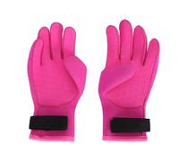 Segrehy s Thermiques de plongée de 3 mm d'épaisseur, antidérapants, en néoprène à Cinq Doigts, pour Sports Nautiques, plongée avec Tuba, Surf, Natation, Rouge (XS)