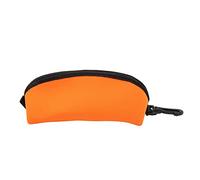 Segrehy Sac de Rangement pour Lunettes de plongée, Pochette en néoprène Durable, étui Portable Anti-poussière et résistant aux Chutes pour Accessoires de plongée sous-Marine et Snorkeling (Orange)