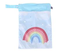 Segrehy Sac Humide imperméable réutilisable léger pour Maillots de Bain de Voyage, Stockage de Couches pour bébé, Sac Sec et Humide Lavable pour Piscine, Salle de Sport, Plage, Yoga, (ES006-QW73)