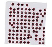 Segrehy Simulation 3D Autocollants Fisheye 100pcs Fake Fish Fishing Eyes Realist Fish Fish Eye Decals for DIY Lures Artisanat Drip Matière Plastique Rouge