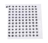 Segrehy Simulation fisheye Autocollant 3D Realist Fishing Eyes Eyes Durable Lightweight Resin Fish Eyes for DIY Appâts et Artisanat 7 mm 100pcs (Argent)