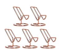 Segrehy Support de téléphone Portable en métal, 5 pièces, Mignon, Stable, Perspective Ergonomique, Support de téléphone Portable pour Accessoires de Bureau