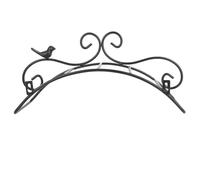 Segrehy Support de tuyau d'arrosage noir de style antique, supports d'oiseaux, rangement de tuyau d'eau, organisateur mural pour décoration de jardin intérieur et extérieur, peinture en