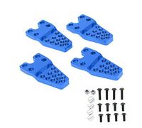 Segrehy Support RC en Alliage d'aluminium, Robuste et Durable, Accessoires de réglage remplaçables pour Voiture d'escalade de Simulation 1/10 1/8, Ensemble de 4 pièces avec vis et piliers (Bleu)