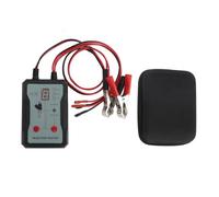 Segrehy Testeur d'injecteur de carburant de voiture 12V, 4 Modes d'impulsion, affichage LED, dépannage efficace, Kit de test de buse de moto (Gris)