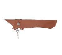 Segrehy Tir à l'arc Flèche Carquois en Cuir PU Vintage Léger Flèche Titulaire Sac avec Boucle en Métal pour Chasse en Plein Air Cible Pratique Durable Réglable Taille Mont Grande (Brun)
