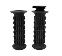 Segrehy Universal Moto Poignée D'accélérateur Poignées Doux Confortable Poignée ABS Silicone Matériel 22mm Fit pour Scooter GY6 50cc 80cc 125cc 150cc (Noir)