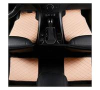 SEGSFGHD 4 Pièces Voiture Cuir Tapis De Sol, pour BMW Serie 3 320 2013-2018 Tapis Anti-dérapant Tout Temps Imperméable,Auto Intérieur Protecteur,All Beige