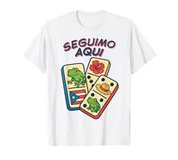 Seguimo Aqui Boricua Coquí Frog Domino Pava Puerto Rico Flag T-Shirt