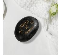 Seguire Pierre Naturelle Gravée et Personnalisée - Cadeau Unique avec Message, Cœur en Galet pour Anniversaire Saint-Valentin ou Hommage aux Animaux, 6-10 cm#2