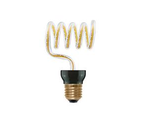 Segula Lampe LED blanc chaud - E27 - LED ART « Loop Cross » - Décoration LED transparente