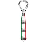Segur Cravate fantaisie en soie pour homme Motif drapeau italien Colisée romain Pour le travail quotidien, Comme indiqué sur la photo, taille unique