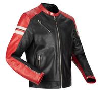 Segura Romeo, veste en cuir imperméable 4XL Noir/Rouge Noir/Rouge