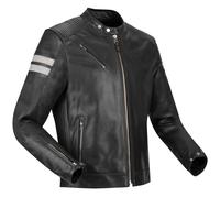 Segura Romeo, veste en cuir imperméable XXL Noir/Blanc Noir/Blanc