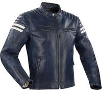 Segura Funky Veste en cuir de moto, bleu, taille M pour homme