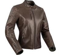 Segura Laxey Veste en cuir de moto dames, brun, taille 38 pour femmes