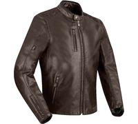 Segura Laxey Veste en cuir de moto, brun, taille M pour homme