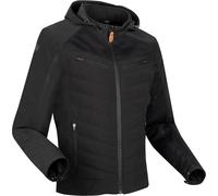 Segura Natcho Vented Softshell Mesh Blouson textile de moto, noir/gris, Taille L