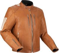 Segura Orion Blouson en cuir de moto imperméable, Marron clair, Taille M