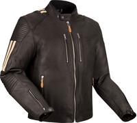 Segura Orion, veste en cuir imperméable XL Marron Foncé/Beige Marron Foncé/Beige
