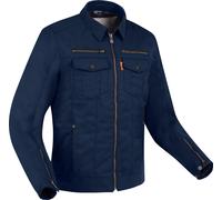 Segura Patrol Veste textile imperméable à l’eau pour moto, Bleu marine, Taille 3XL