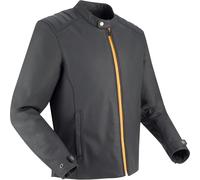 Segura Phil Blouson en cuir de moto, noir/jaune, Taille M