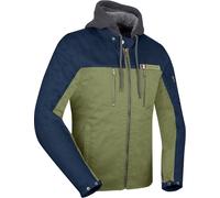 Segura Presto veste textile de moto imperméable, Kaki/Bleu marine, Taille M