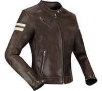 Segura Romeo, veste en cuir imperméable pour femmes T5 Marron Foncé/Blanc Marron Foncé/Blanc
