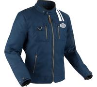 Segura Scorpio Blouson textile de moto, blanc-bleu, taille XL pour homme