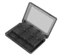Segutage Étui pour cartes de jeu 28 en 1, support en plastique PP, boîte de rangement pour cartouches de jeu 3DS, DSL, DSI, LL, cartes SD, cartes TF, Noir , Moderne