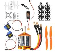 Segutage Kit de Moteur d'avion RC Hélicoptère, Moteur Avion Brushless ESC 40A XT60 Servo 9G Hélice 1060, Kit Motorisation 2217 1100KV